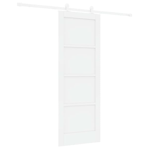 Skjutdörr 73,5 x 198,5 cm Konstruerat trä Vit