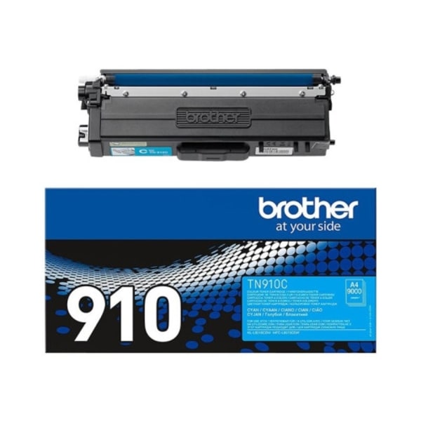 Brother TN910C - Ultra Jumbo - cyan - original - tonerkassett