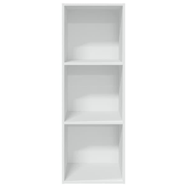 Bokhylla vit 40x30x114 cm konstruerat trä