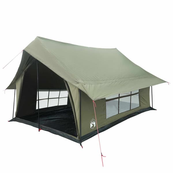 Stuga Tält Armégrön 340 x 246 x 210 cm Polyester / Bomull