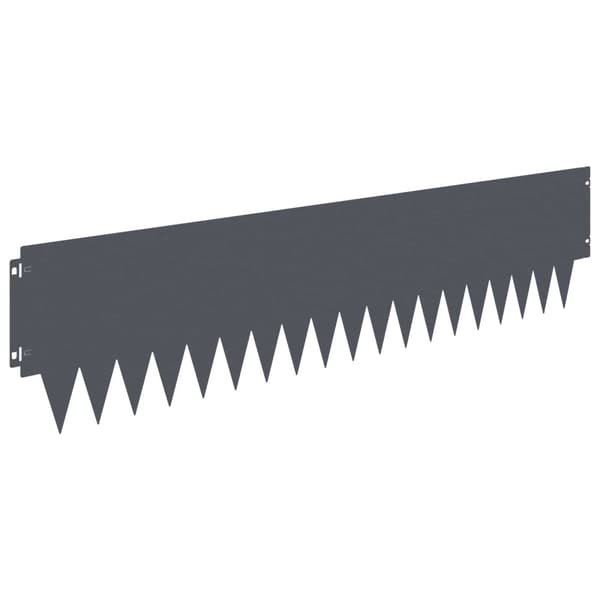 Kant för gräsmatta 20 pcs 103 x 25 cm metall Antracit