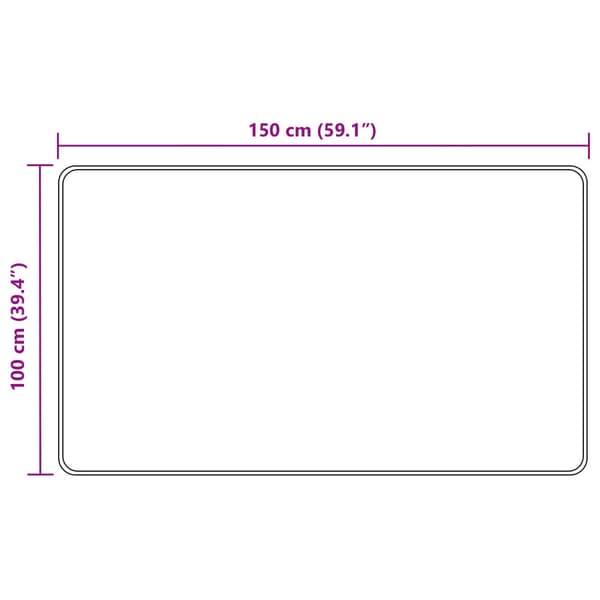 Mattlöpare MARSA Flerfärgsdesign 100 x 150 cm Polyester och PVC
