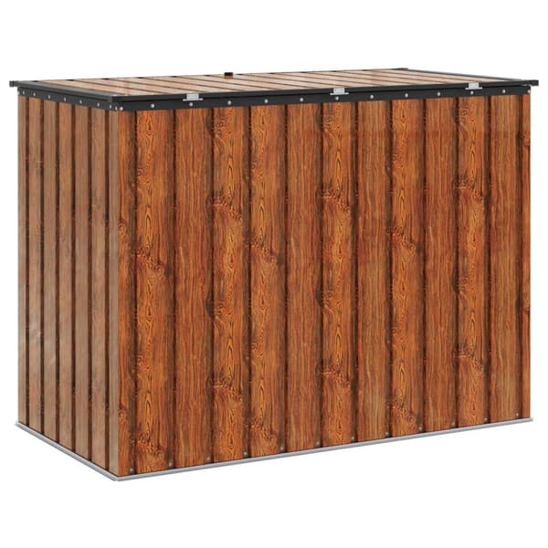 Trädgårdsförvaringslåda Brun 151,5 x 82 x 110,5 cm Stål