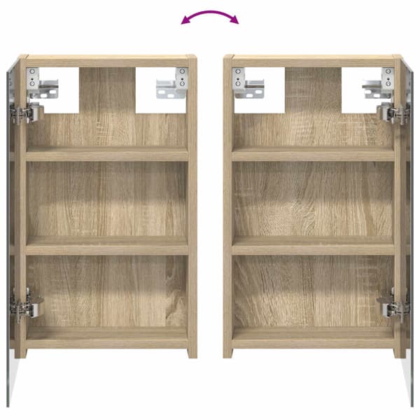 Badrumsskåpsset 3 st 80 x 10,5 x 50 cm Konstruerat trä