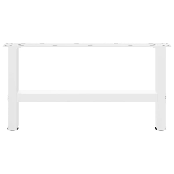 Soffbordsben vita 2 st 70x(30-31) cm stål