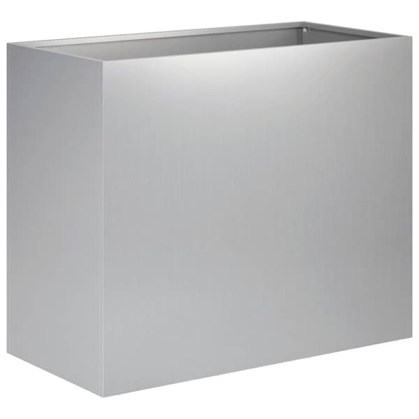 Trädgårdsplanterare 2 st Silver 60 x 30 x 40 cm