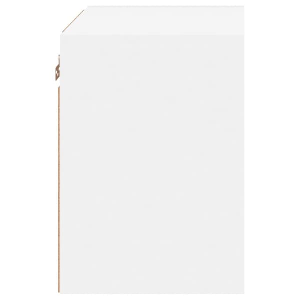 Väggmonterade sängbord LED-lampor 2 st vit