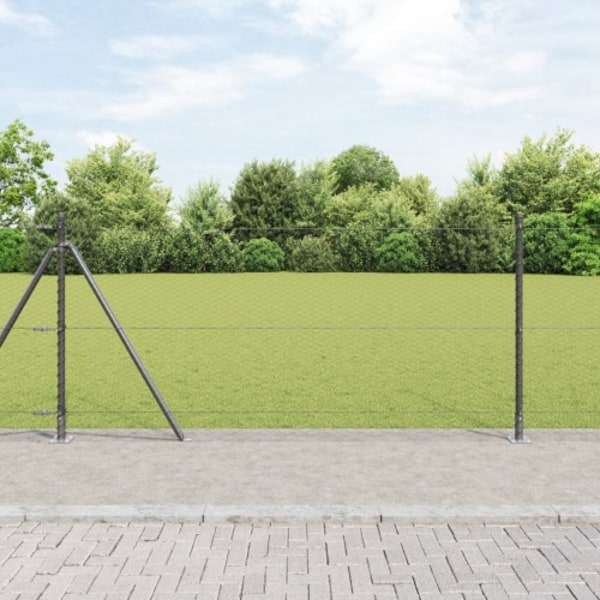 Hexagon Fence Grå 0,8x50 m Stål