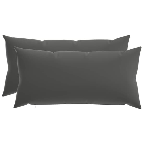 Kudde med kudde HEERLEN 2 st Antracit Polyester