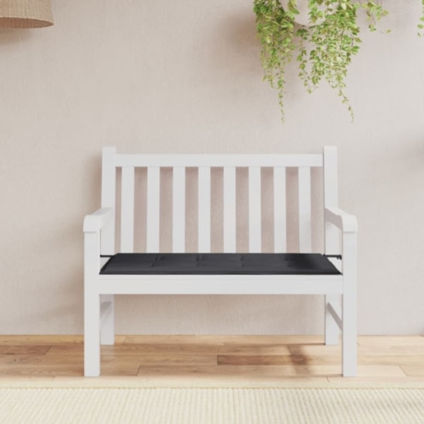 Bänkdyna för trädgården svart 100x50x4 cm oxfordtyg