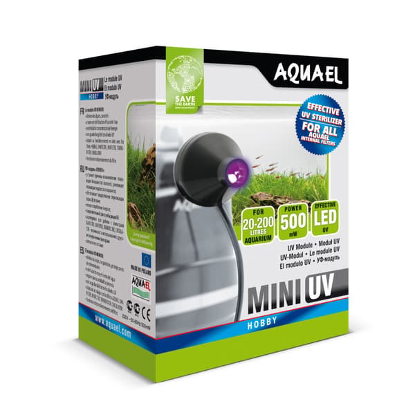 Lampa Mini UVC LED Svart