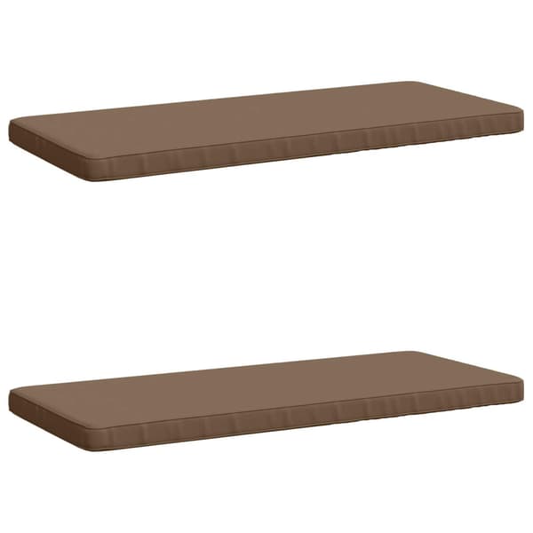 2-delade Bänk Kuddar VUGHT 2 st 100% Polyester Taupe