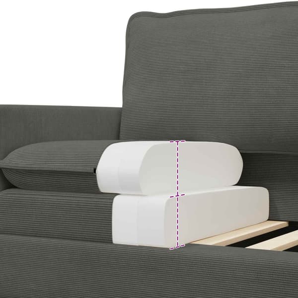 Soffa Mörkgrå 156 x 81 x 87,5 cm Tyg