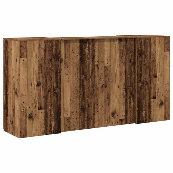 Receptionsdisk grå sonoma 200x50x103,5 cm konstruerat trä