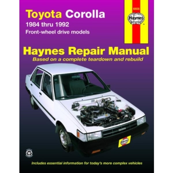 Toyota Corolla FWD (1984-1992) Haynes Repair Manual (USA) (häftad, eng)