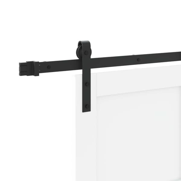 Skjutdörr Vit 83 x 202 cm Massiv furu