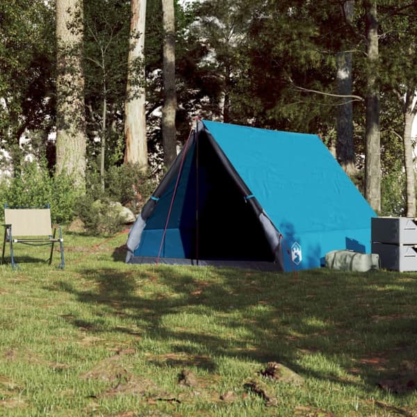 Campingtält A-ram 2 personer blå vattentätt