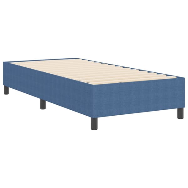 Plattform sängram Blå 90 x 190 cm Kordread tyg