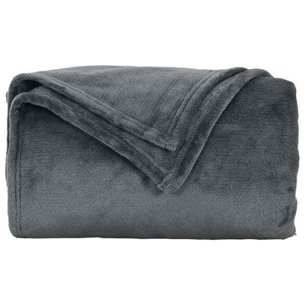Filtar 6 pcs Mörkgrå 240 x 270 cm Fleece