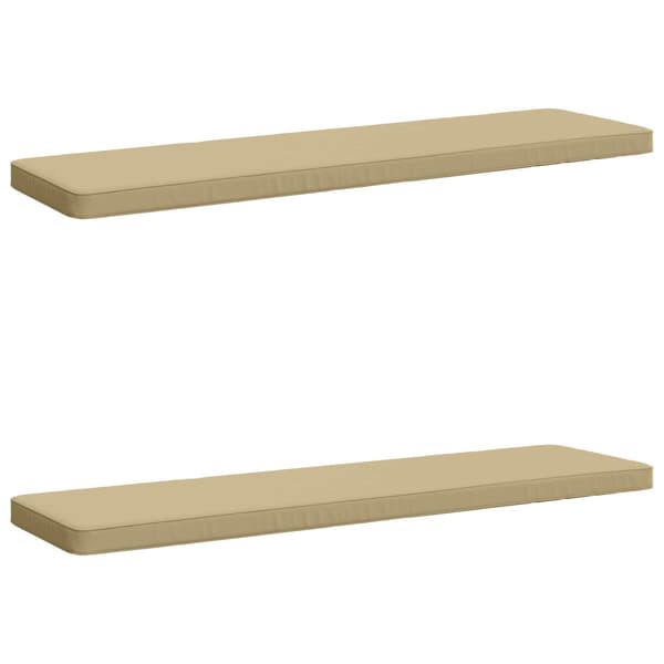 2-delade Bänk Kuddar VUGHT 2 st 100% Polyester Beige