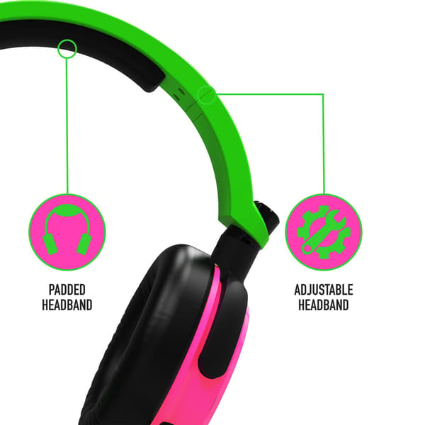 Stealth C6-100 Gaming Headset for Switch, XBOX, PS4/PS5, PC - Neon Green/Pink