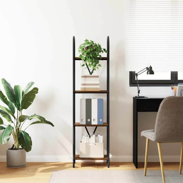Hyllsystem Rökt ek 40 x 30 x 146 cm Konstruerat trä