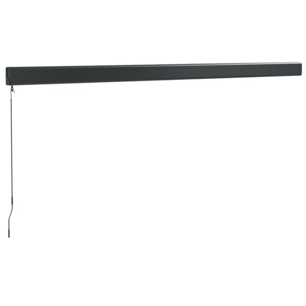 Markis infällbar antracit 4x3 m tyg&aluminium