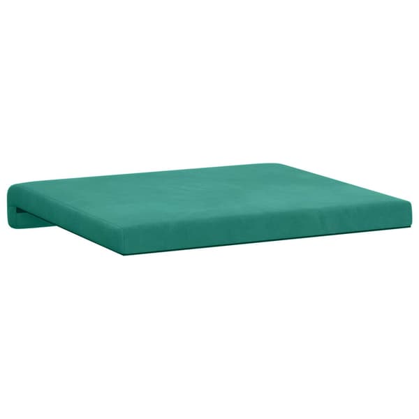 Bänk kudde 2 st Sammet Turkos Djup 35 cm