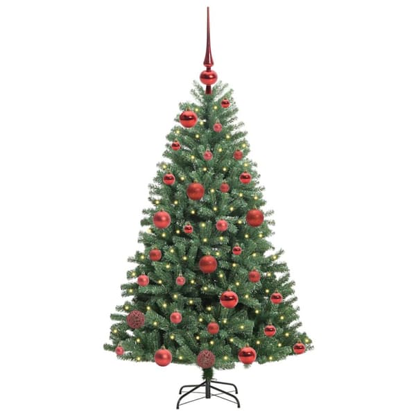 Plast Hingad Julgran Grön 120 cm PVC och metall