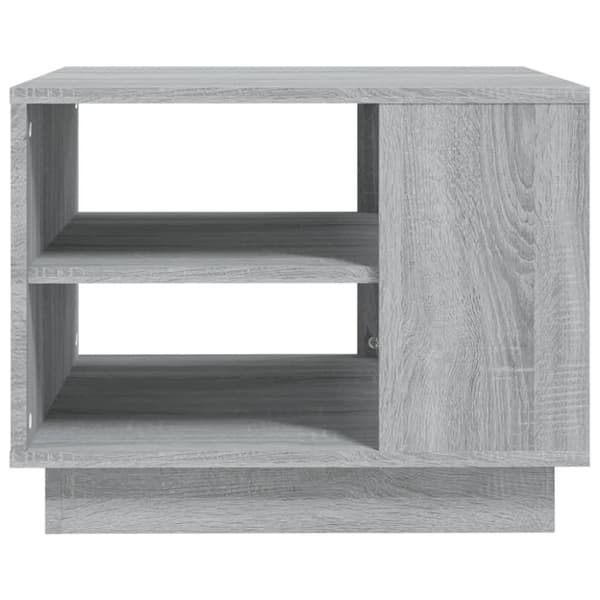 Soffbord 2 st grå sonoma 55x55x43 cm konstruerat trä