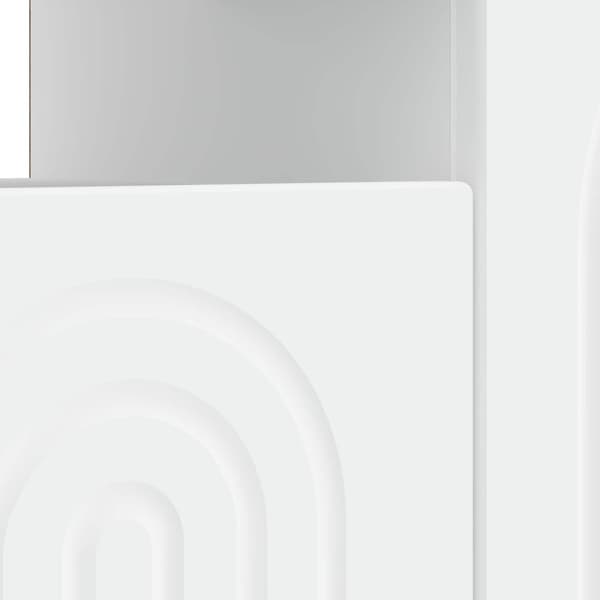 LED TV-skåp Vit Konstruerat trä