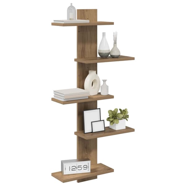Väggflytande Hylla Artisan-ek 48,5 x 15 x 101 cm