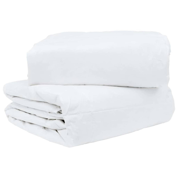 Täckeset med kudde 3 pcs Vit Dunfjäder