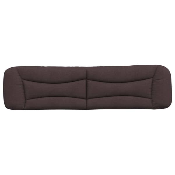 Headboard Cushion "Hvar" Dark Brown 200 cm Fabric