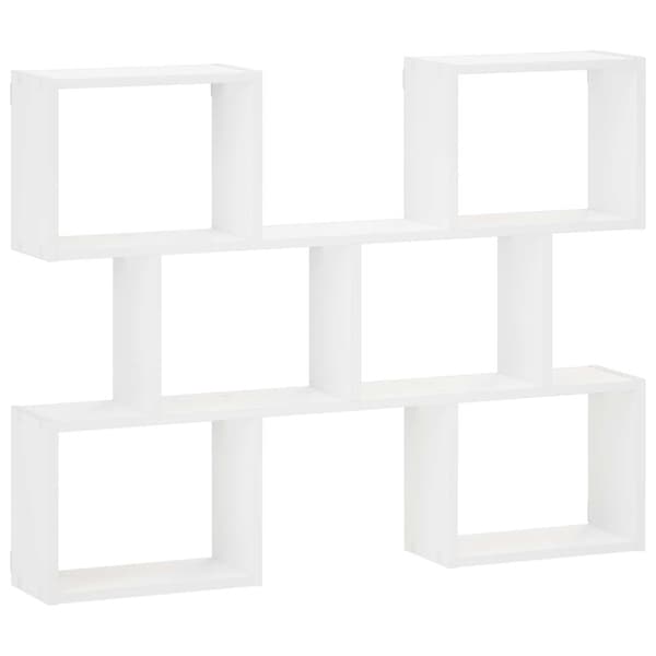 Vägg hylla Vit 103 x 17 x 80 cm Konstruerat trä