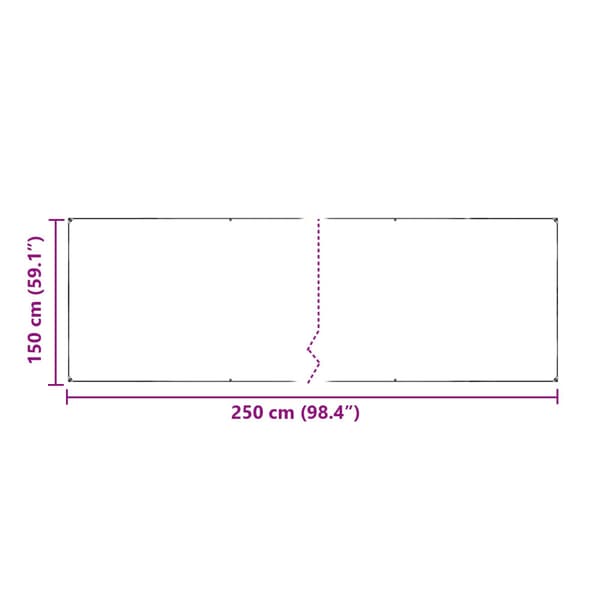 Växtskydd 1,5 x 2,5 m PVC Transparent