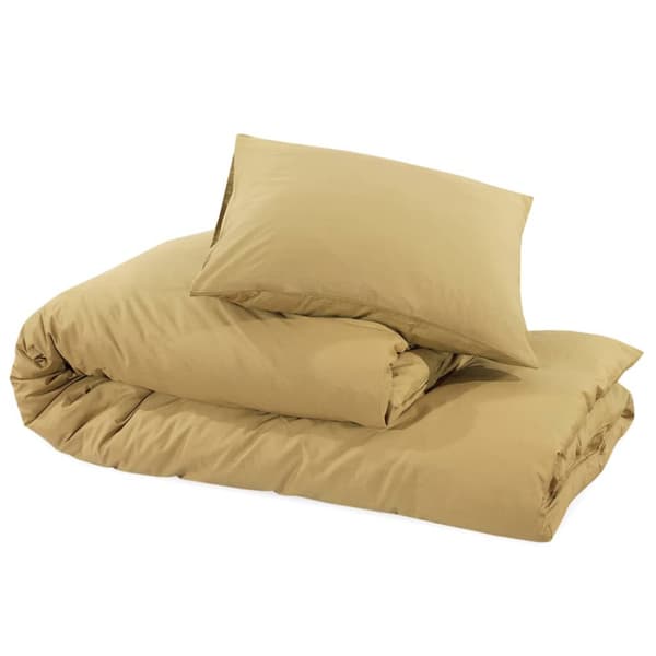 Bäddset taupe 200x200 cm lätt mikrofiber