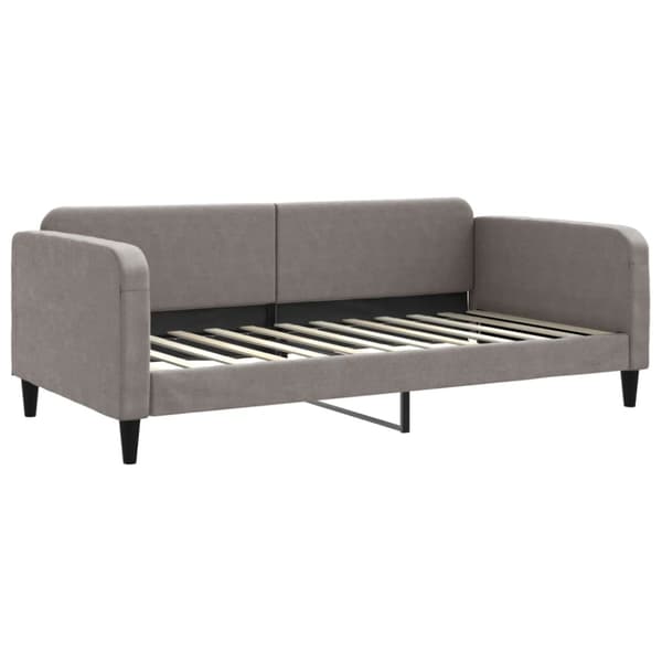 Dagbädd utdragbar taupe 100x200 cm tyg