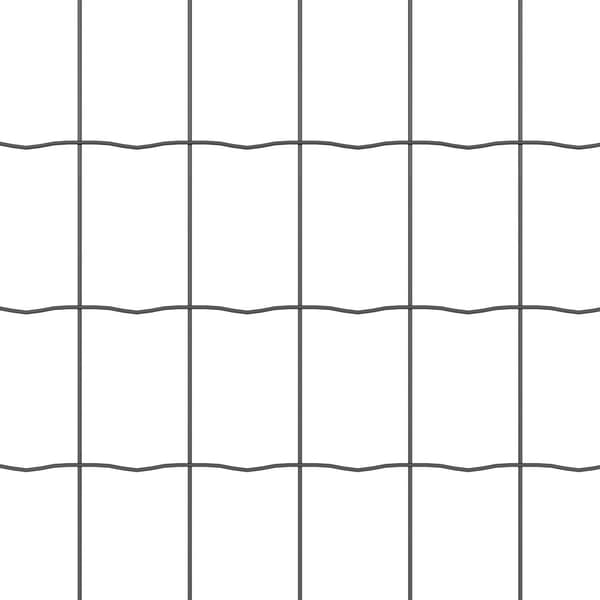 Stängsel med stolpe Grå 0,4 x 10 m Stål och PVC