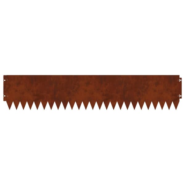 Kant för gräsmatta 20 pcs 103 x 20 cm Stål Rostig