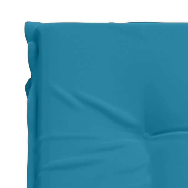 Solstol Kudde GEMERT 100% Polyester Ljusblå 190 x 50 x 9 cm