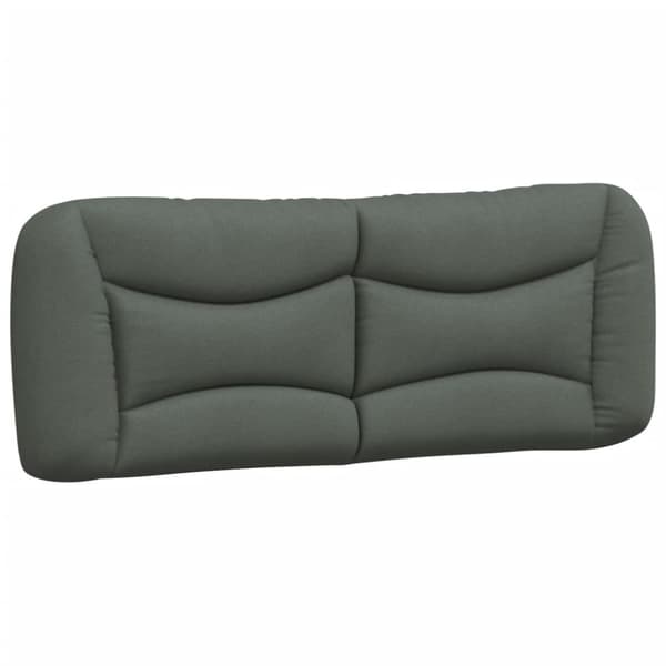 Bed Frame without Mattress "Hvar" Dark Grey 140x190 cm Fabric