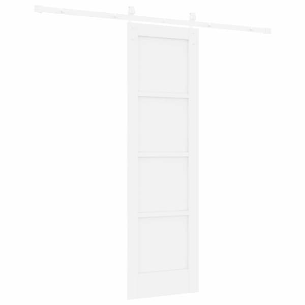Skjutdörr 61 x 198,5 cm Konstruerat trä Vit