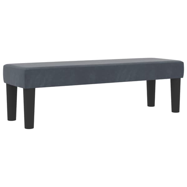 Bäddfjäder med huvudgavel Mörkgrå 200 x 140 cm Sammet