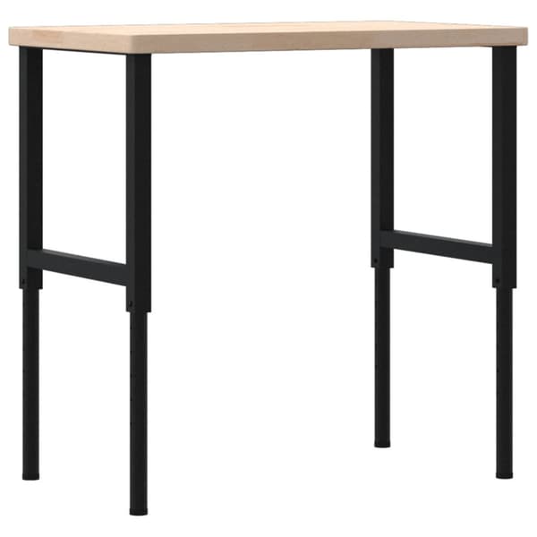 Arbetsbänk 100x60x(73-99,5) cm massiv ek rektangulär
