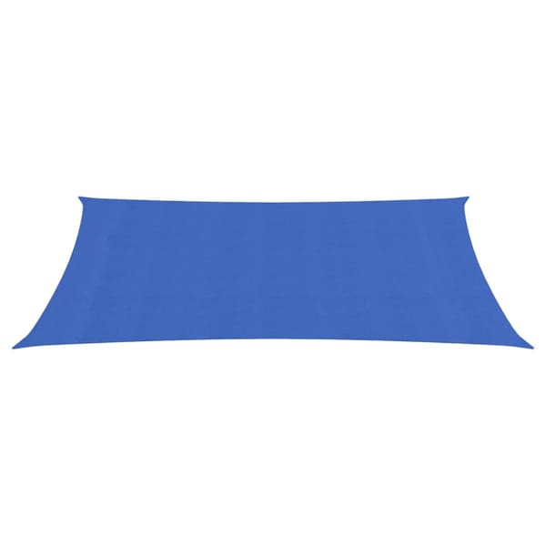 Solsegel 160 g/m² rektangulär blå 4x7 m HDPE
