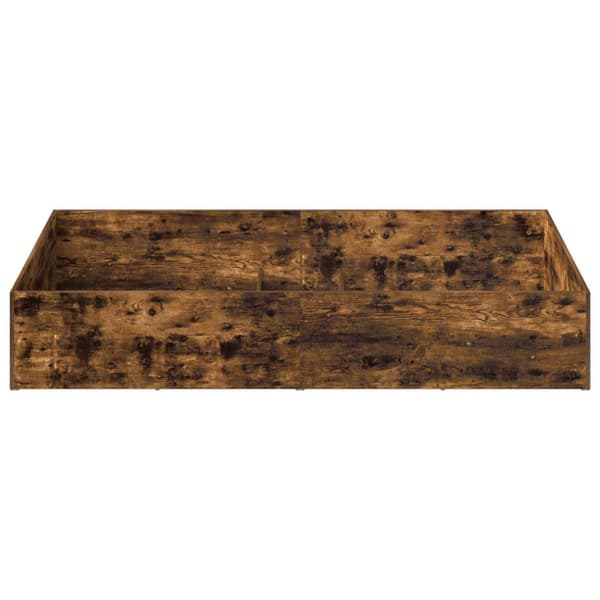 Sängomramning för ställbar sängbotten Rökt ek 100 x 200 cm