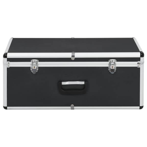 Förvaringsväskor 2 st svart aluminium