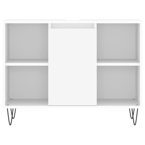 Badrumsskåp vit 80x33x60 cm konstruerat trä