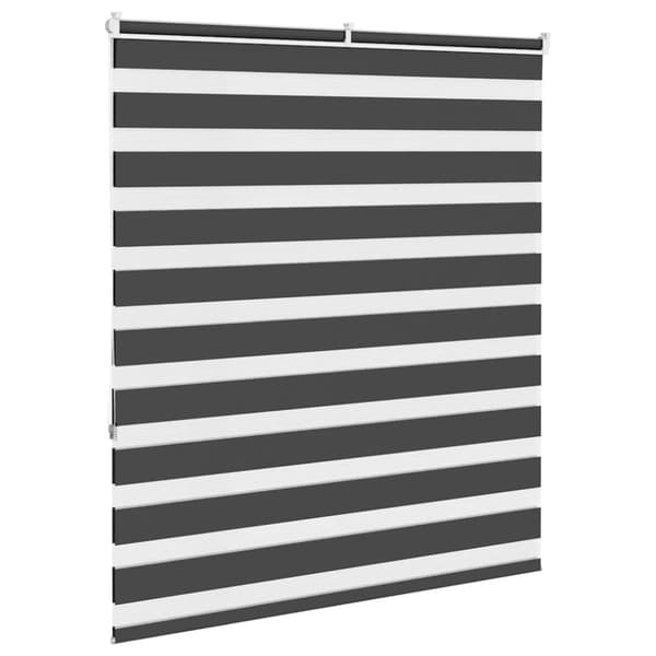 Rullgardin zebra svart 130x150 cm tyg bredd 125,9cm polyester